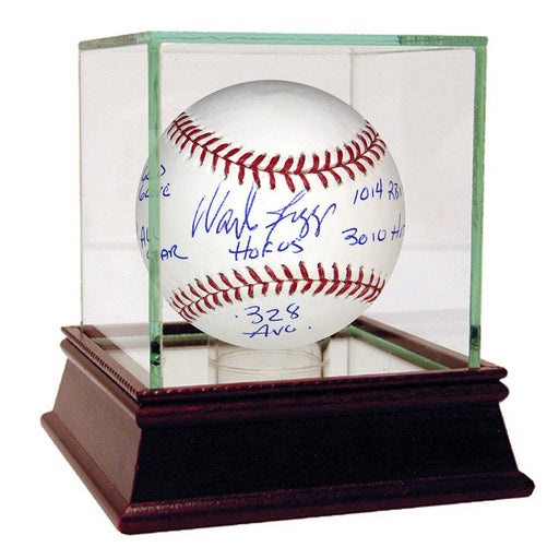 Wade Boggs Signed Official Major League Baseball STAT Insc (HOF 05 2X GG .328 AVG. 3.010 Hits 12X AS 1.014 RBIs)(MLB Auth)