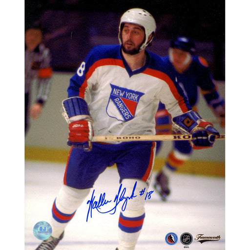 Walt Tkaczuk New York Rangers Signed Close Up 8x10 Photo (AJ Sports Auth)