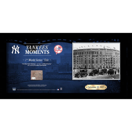 Yankees Win 1st World Series Championship 10x20 Collage w Old Yankee Stadium Brick