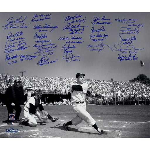 Yogi Berra Tribute Multi-Signed and Inscribed 20x24 Metallic Photo (24 Signatures) (LE50)