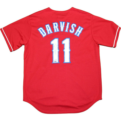 Yu Darvish Autographed Red Texas Rangers Replica Jersey (MLB Auth)