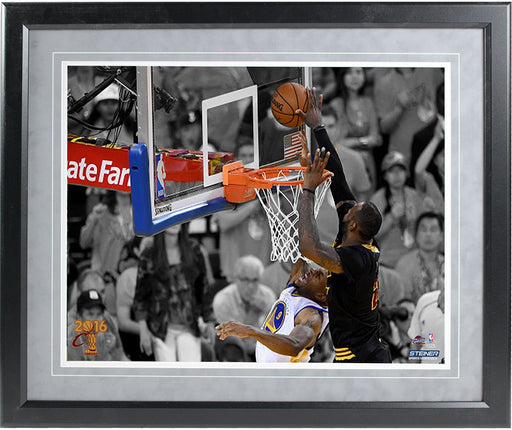 2016 NBA Champion Cleveland Cavaliers Lebron James Block 16x20 Framed Photo