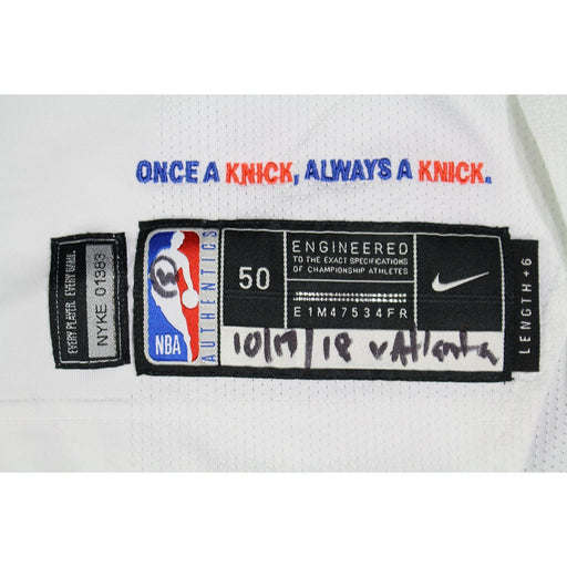 Noah Vonleh #32 New York Knicks Game Used 2018 White Association Jersey (Season Opener - Worn 10/17/18 vs. Hawks)(Size 50)