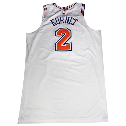 Luke Kornet #2 New York Knicks 2018 Game Used White Statement Jersey (Worn 10/26/18 vs. Warriors) (Size 54)