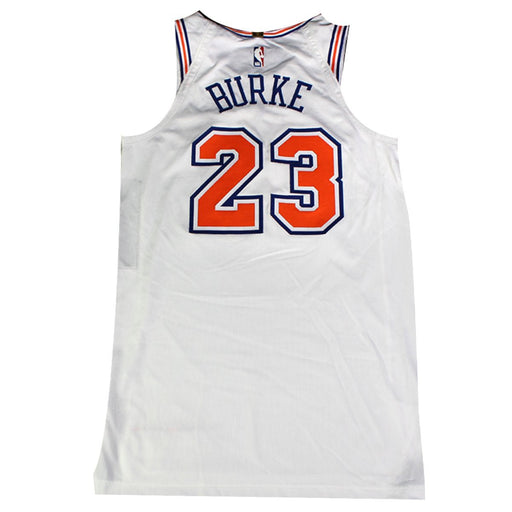 Trey Burke #23 New York Knicks Game Used 2018 White Statement Jersey (Worn 10/26/18 vs. Warriors) (Size 46)