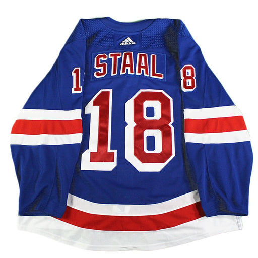 Marc Staal New York Rangers 2018-2019 Game Used #18 Opening Night Blue Jersey w/ Alternate Captain Patch (10/4/18)