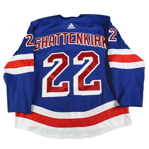 Kevin Shattenkirk New York Rangers 2018-2019 Game Used #22 Opening Night Blue Jersey (10/4/18)