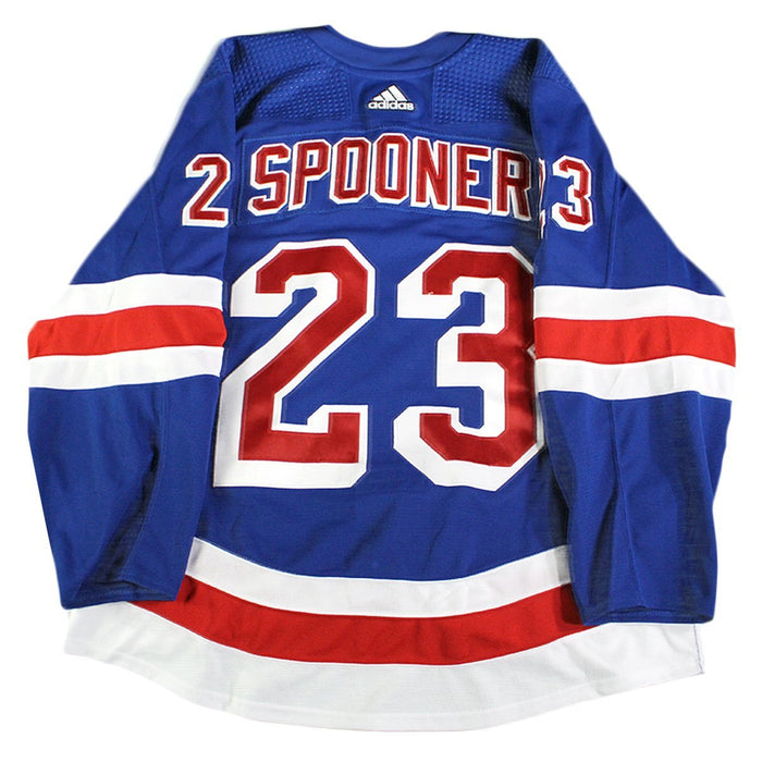 Ryan Spooner New York Rangers 2018-2019 Game Used #23 Opening Night Blue Jersey (10/4/18)