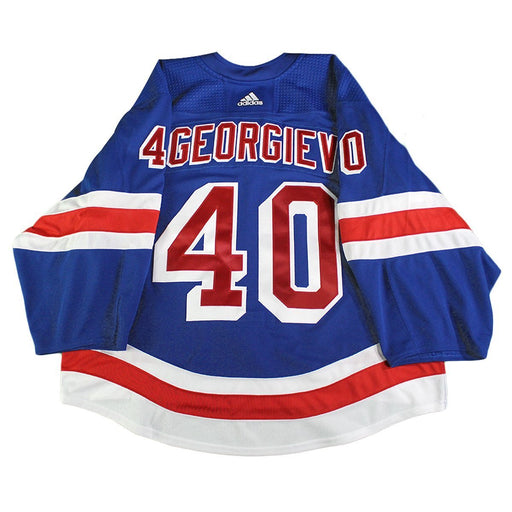 Alexandar Georgiev New York Rangers 2018-2019 Game Used #40 Opening Night Blue Jersey (10/4/18)