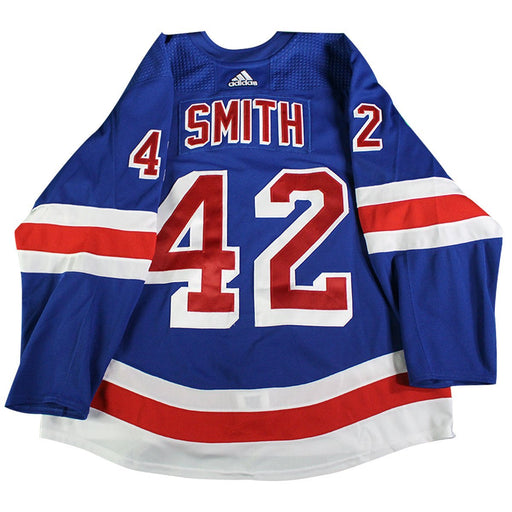 Brendan Smith New York Rangers 2018-2019 Game Used #42 Opening Night Blue Jersey (10/4/18)