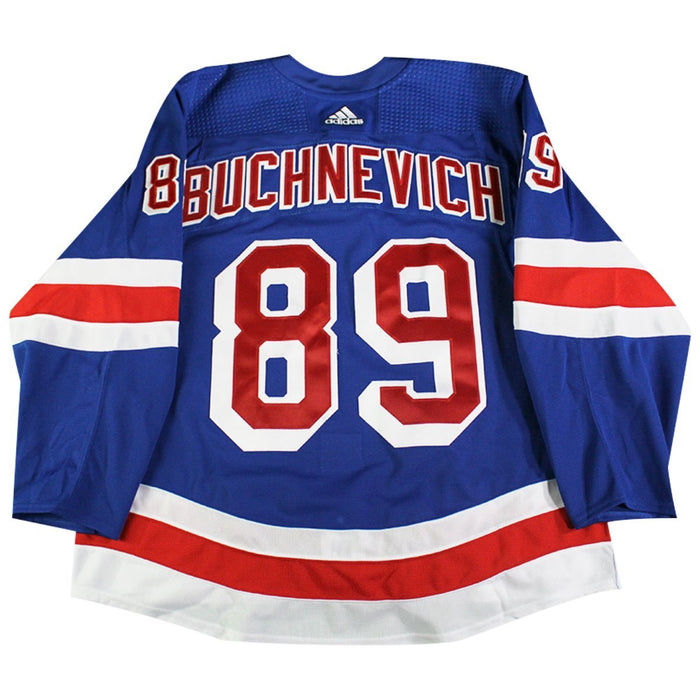 Pavel Buchnevich New York Rangers 2018-2019 Game Used #89 Opening Night Blue Jersey (10/4/18)