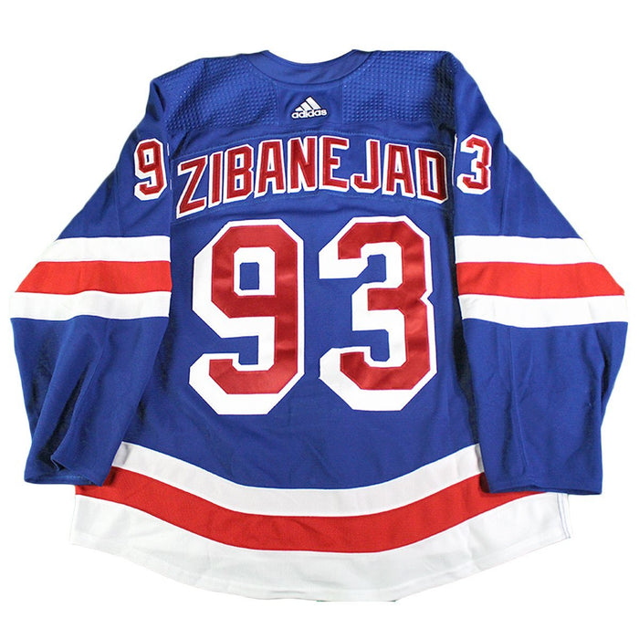 Mika Zibanejad New York Rangers 2018-2019 Game Used #93 Opening Night Blue Jersey (10/4/18)