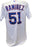 Max Ramirez Jersey - Chicago Cubs 2011 Game Worn #51 Spring Training Home Pinstripe Cool Base  Jersey (48)