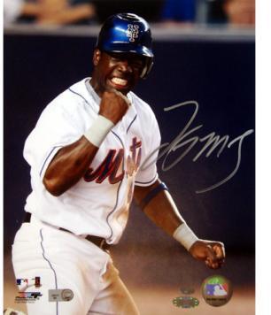 Lastings Milledge Fist Pump Signed 8x10 Photo (MLB Auth)