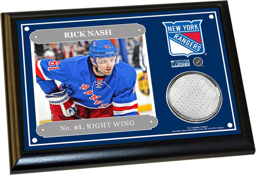 Rick Nash 4x6 Player Plaque w/ Game Used Uniform