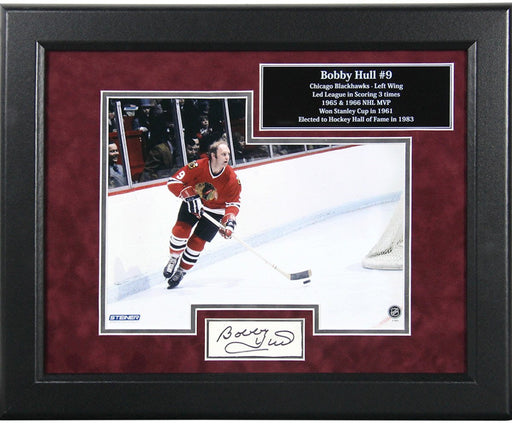 Bobby Hull  and Framed 11x14 Cut Signature Collage