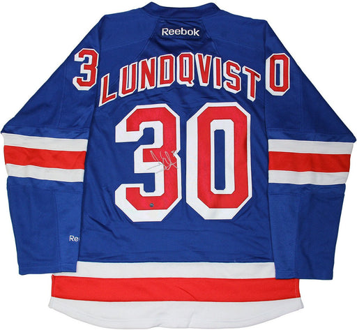 Henrik Lundqvist Signed New York Rangers Blue Premier Jersey