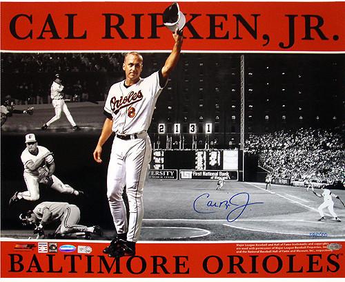 Cal Ripken Jr. 16x20 Collage (LE/2000) (Ironclad Holo) (MLB AUTH)