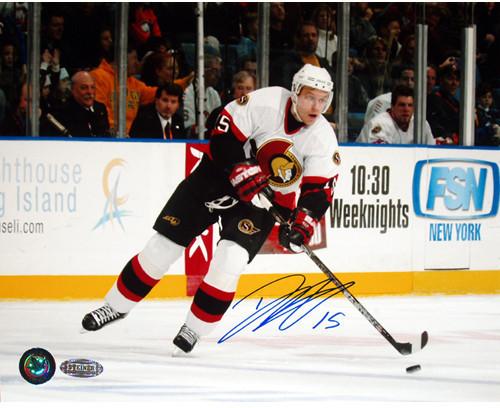 Dany Heatley Senators White Jersey 8x10 Photograph