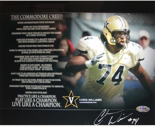 Chris Williams "The Commodore Creed" Horizontal 8x10