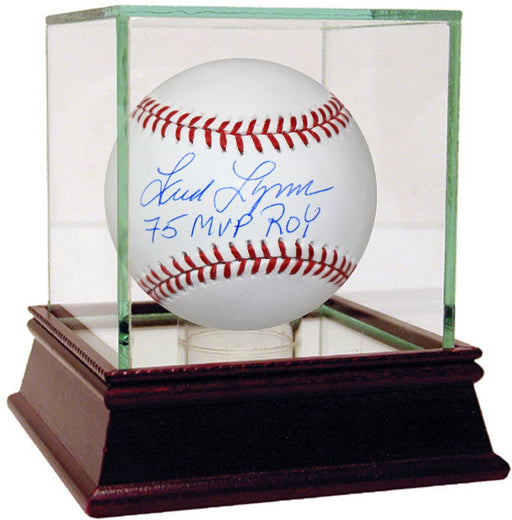 Fred Lynn Signed MLB Baseball w/ "75 MVP & ROY" Insc.