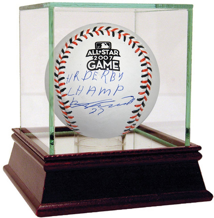 Vladimir Guerrero Signed 07 All Star Game Baseball w/ HR Derby Champ Insc