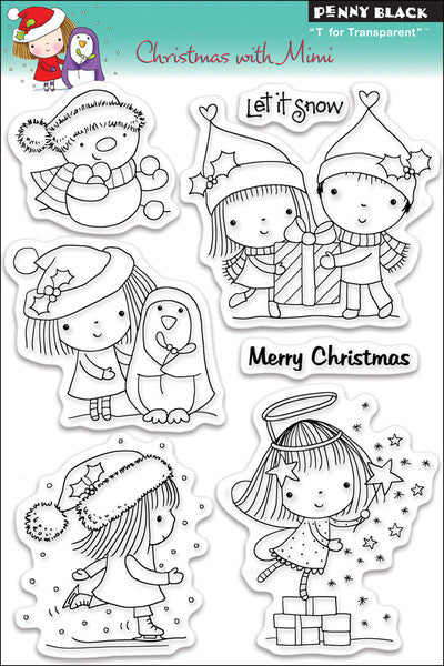 Penny Black Clear Stamps, Christmas With Mimi