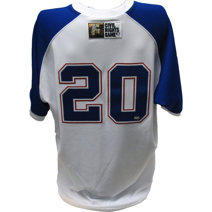 Eric Hinske Jersey - Braves 2011 Civil Rights Game Worn #20 White Jersey (52) (FJ180849)