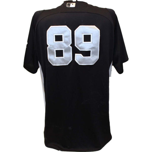 Eric Wordekempe Jersey -  NY Yankees 2011 Game Worn #89 Spring Training Road Blue Jersey (48) (FJ483954)