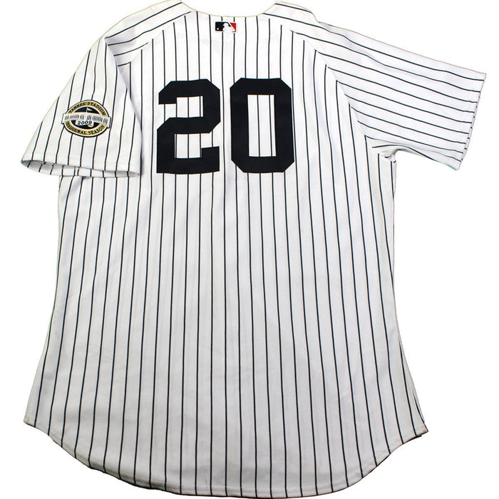 Jorge Posada Jersey - NY Yankees Game Worn #20 Pinstripe Jersey (April 16th  2009) (50) (LH275012) (55S)