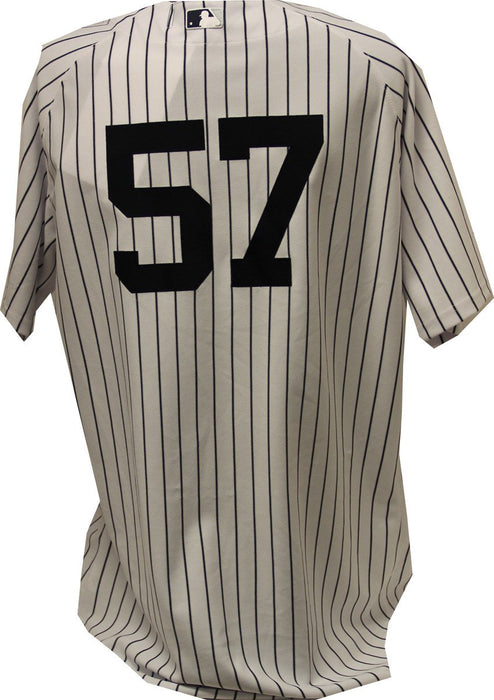 Mike Harkey Jersey - NY Yankees 2011 Team Issued #57 Pinstripe Jersey (52) (FJ896212)