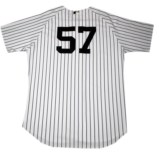 Mike Harkey Jersey - NY Yankees 2011 Game Worn #57 Pinstripe Jersey (52) (FJ645380) (July 9th  2011)