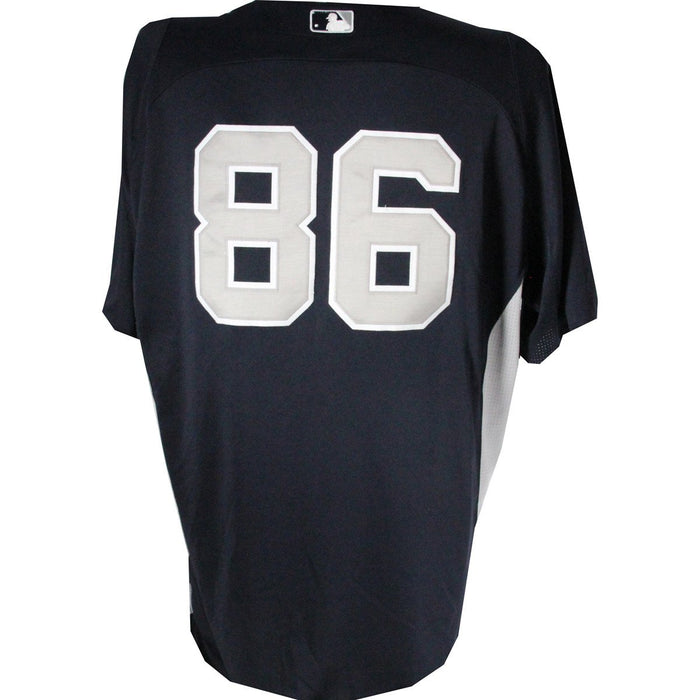 Adam Warren Jersey - NYY 2012 Worn #86 Spring Training Rd BP Top (EK090464) (48)
