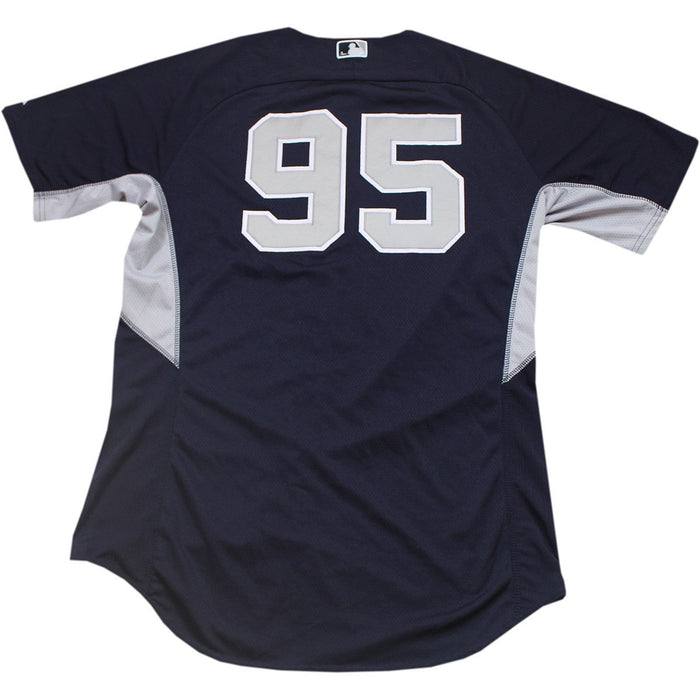 Adonis Garcia  Jersey - NY Yankees 2014 Spring Training Game Used#95 Home BP Top (HZ102073) (Size 46)