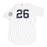 Chris Capuano Jersey - NY Yankees 2015 Team Issued #26 Pinstripe Jersey w/ Jorge Posada Patch (8/22/2015)(HZ938675)(0000005905)