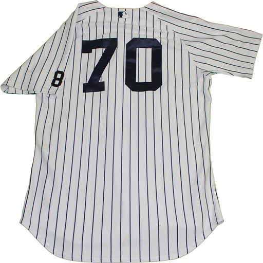 Rico Noel Jersey - NY Yankees 2015 Game Used #70 Pinstripe Jersey with Yogi Berra #8 Commemorative Patch (10/1/2015)(HZ977821)(0000005902)(Size 46)