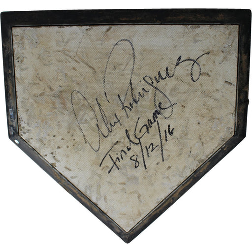 Alex Rodriguez Signed New York Yankees Game Used Home Plate (Main Field) (8/12/2016) w/ Final Game  8/12/2016 Insc.