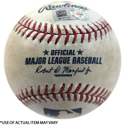 Orioles at Yankees 4-28-2017 Game Used Baseball