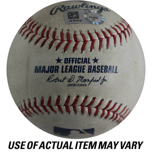 Orioles at Yankees Game Used Baseball 6/9/2017 (Bottom 7 - Chase Headley - 1 - Ball  Bottom 7 - Chase Headley - 2 - Swinging Strike  Bottom 7 - Chase Headley - 3 - In play  no out)(JC357097)