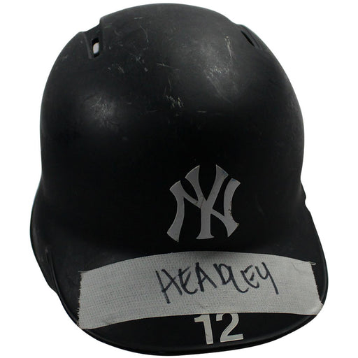 Chase Headley New York Yankees 2017 Game Used #12 Road Batting Helmet (JC009919)