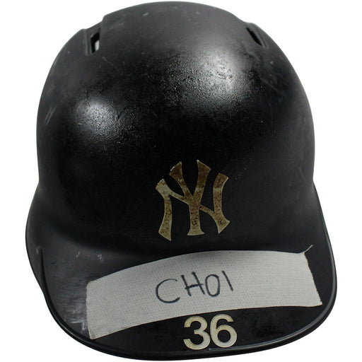 Ji-Man Choi New York Yankees 2017 Game Used #36 Road Batting Helmet (JC009908)