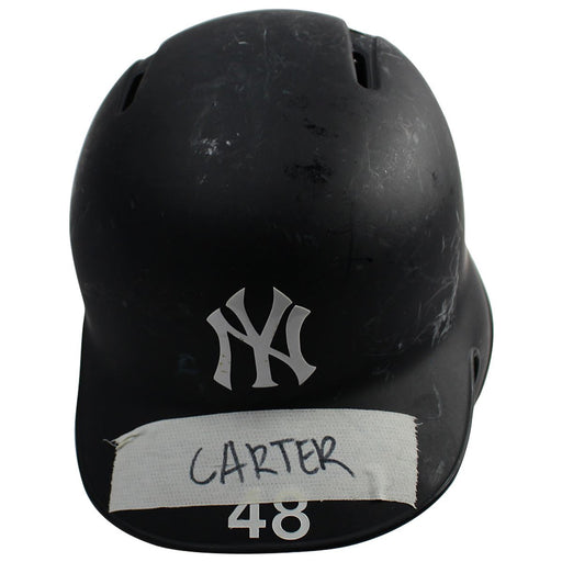 Chis Carter New York Yankees 2017 Game Used #48 Road Batting Helmet (JC009914)