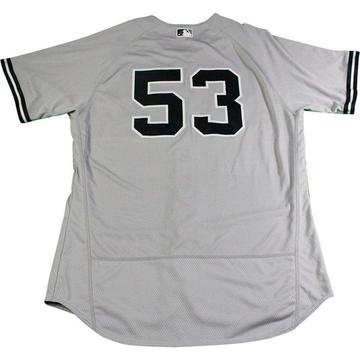 Joe Espada New York Yankees 2017 Opening Day Game Used #53 Road Jersey (4/2/2017)(JB925991)(46)