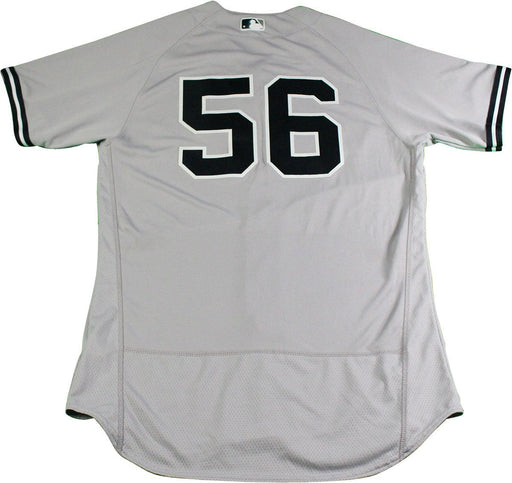 Tony Pena New York Yankees 2017 Opening Day Game Used #56 Road Jersey (4/2/2017)(JB925994)(44)