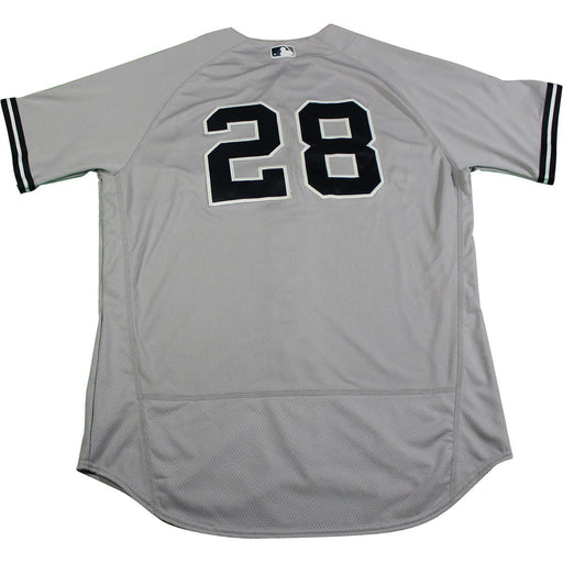 Joe Girardi New York Yankees 2017 Game Used #28 Grey Jersey (6/16/2017)(JB979665)(48)