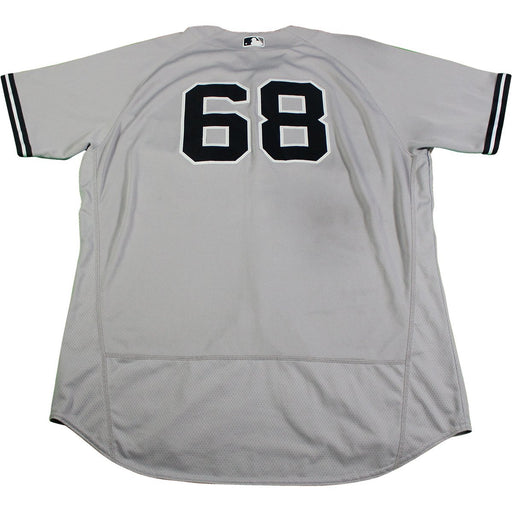 Delin Betances New York Yankees 2017 Game Used #68 Grey Jersey (6/16/2017)(JB979666)(52)