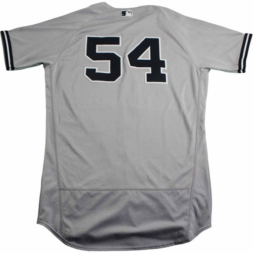 Aroldis Chapman New York Yankees Game Used #54 Grey Jersey (8/10/2017)(JB943422)