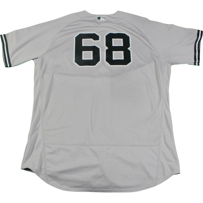 Dellin Betances New York Yankees Game Used #68 Grey Jersey (8/24/2017)(JB900129)