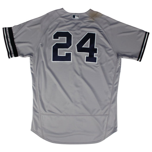 Gary Sanchez New York Yankees Game Used #24 Grey Jersey (9/13/2017)(JB829407)