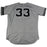 Greg Bird New York Yankees 2017 Game-Used #33 Grey Jersey (9/24/2017)(JC009320)